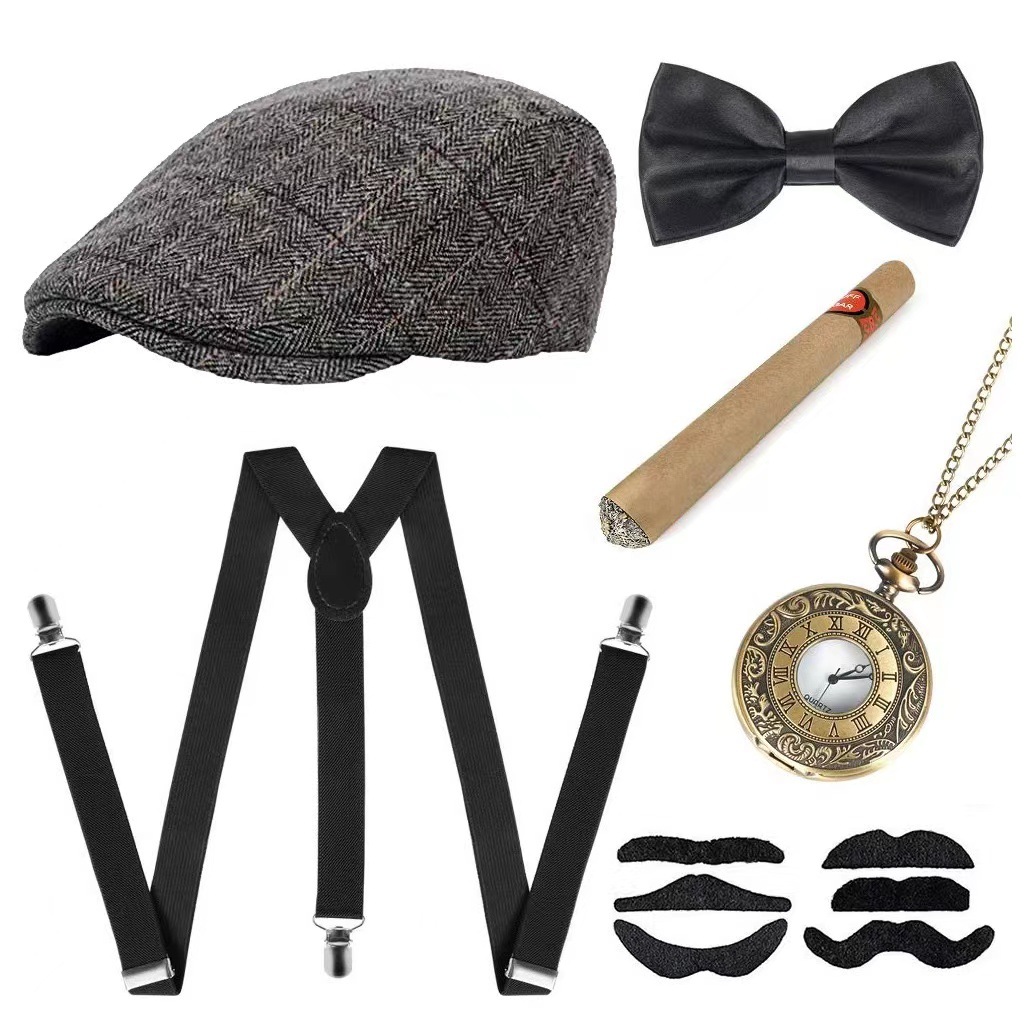 Cosplay Holiday Party Old Man  - Men'S Accessories In The 1920S recension och pris