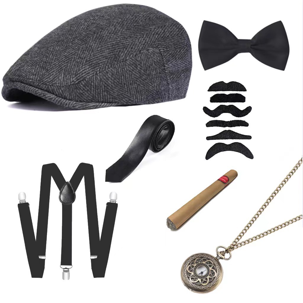 Cosplay Holiday Party Old Man  - Men'S Accessories In The 1920S recension och pris