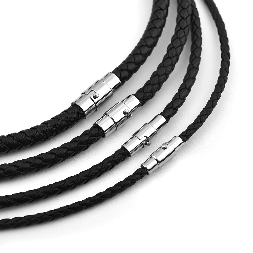45/50/60cm Leather Necklace Wa - Men Accessories Style recension och pris