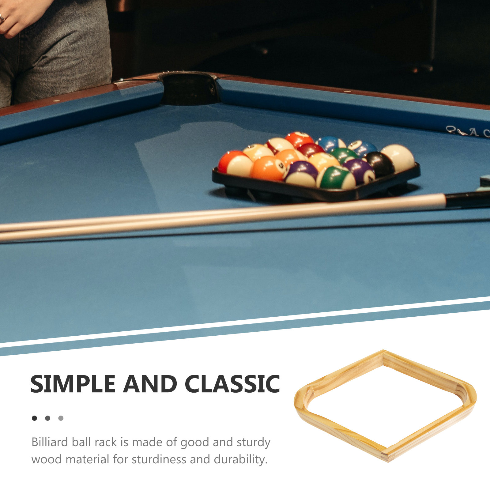 Premium Wooden Billiard Rack f - Men'S Accessories Premium recension och pris