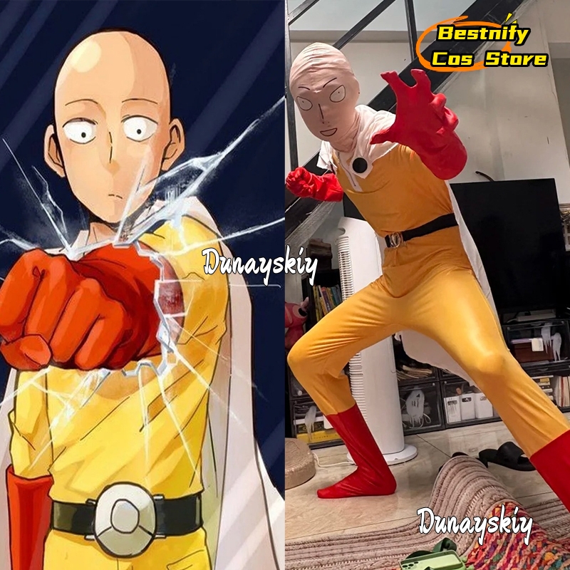 Saitama MAN Cosplay Jumpsuit C - Men'S Accessories Japan recension och pris