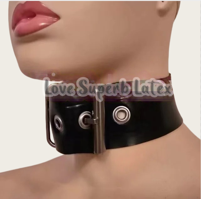 0.4mm Sexy Latex Neck Choker R - Men Accessories Chain recension och pris