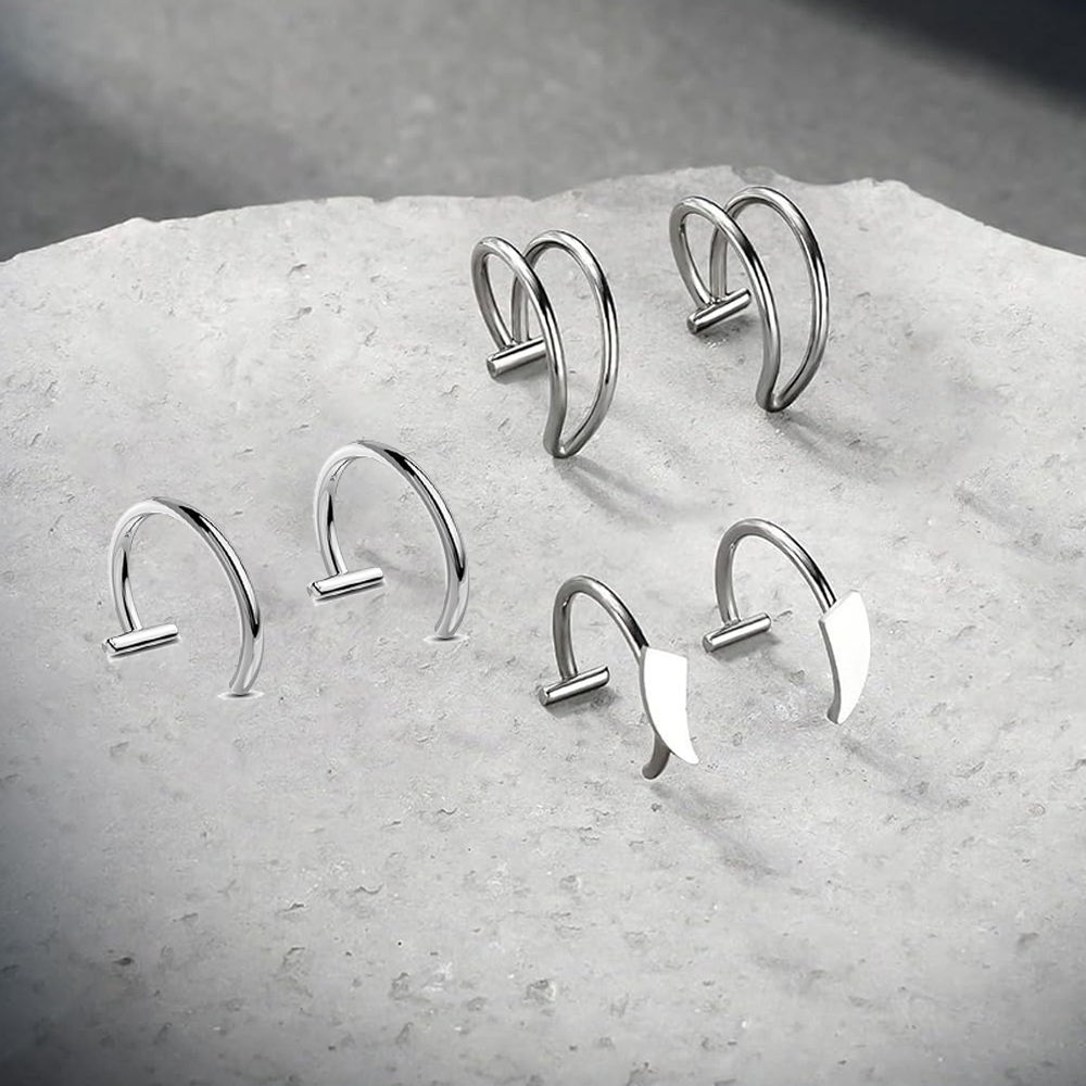 6pcs Stainless Steel Fake Lip  - Men'S Vampire Accessories recension och pris