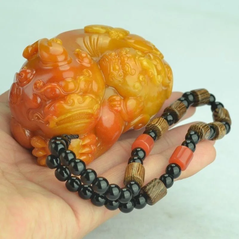 Natural Huang Longyu Pixiu Pen - Men Accessories Chain recension och pris