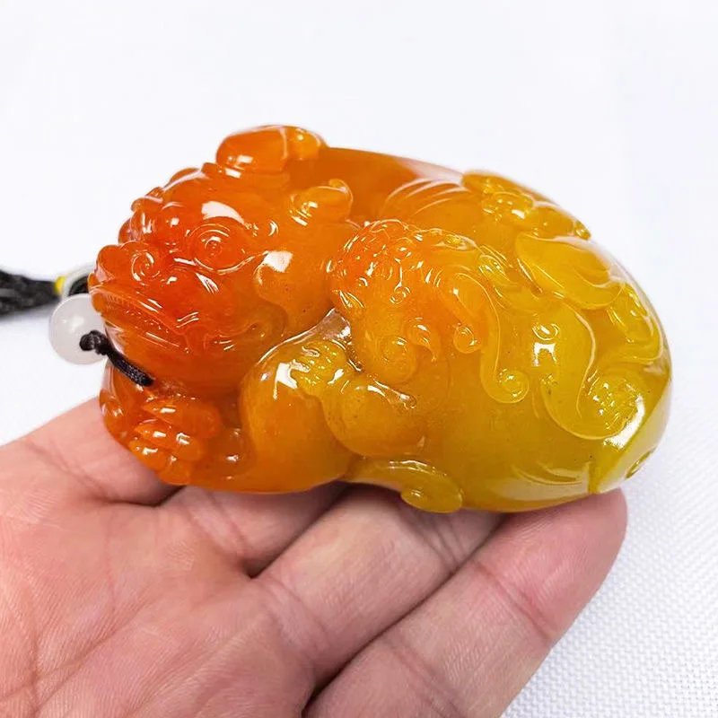 Natural Huang Longyu Pixiu Pen - Men Accessories Chain recension och pris